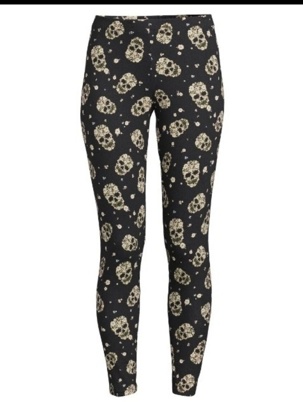 Halloween No Boundaries Floral Sugsr Skull Leggings